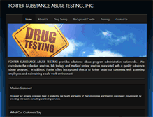 Tablet Screenshot of fortierdrugtesting.com